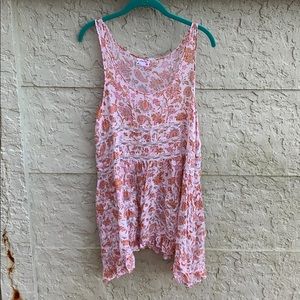 Free People floral trapeze dress